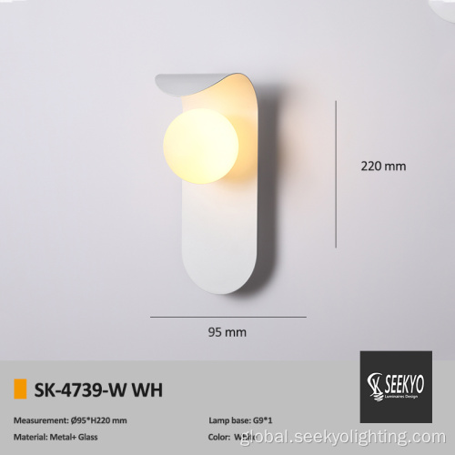 Decorative Wall Lamp Creative curling wall lamp black and white optional Supplier